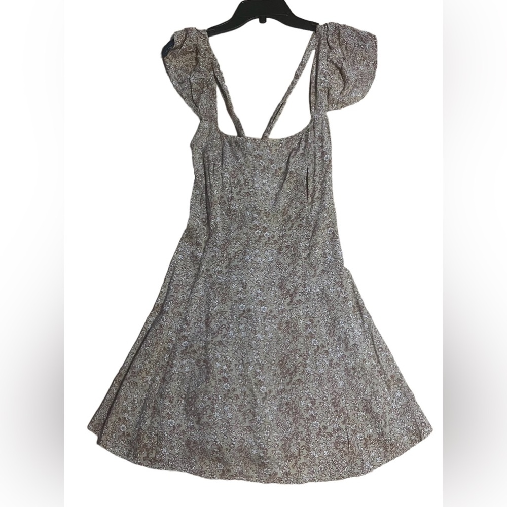 NWT Evie Babydoll Round Neck Sleeveless Ruffle Backless Rayon Sundress 12